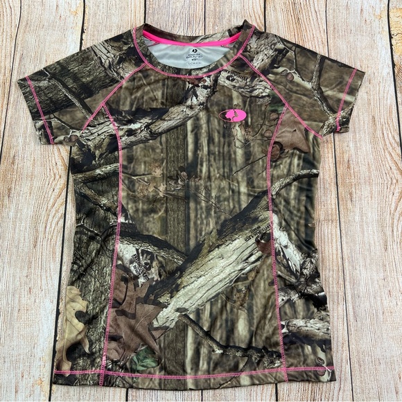 Women’s Mossy oak Break Up Infinity Camo Polyester Shirt Small 4-6 - Picture 1 of 4